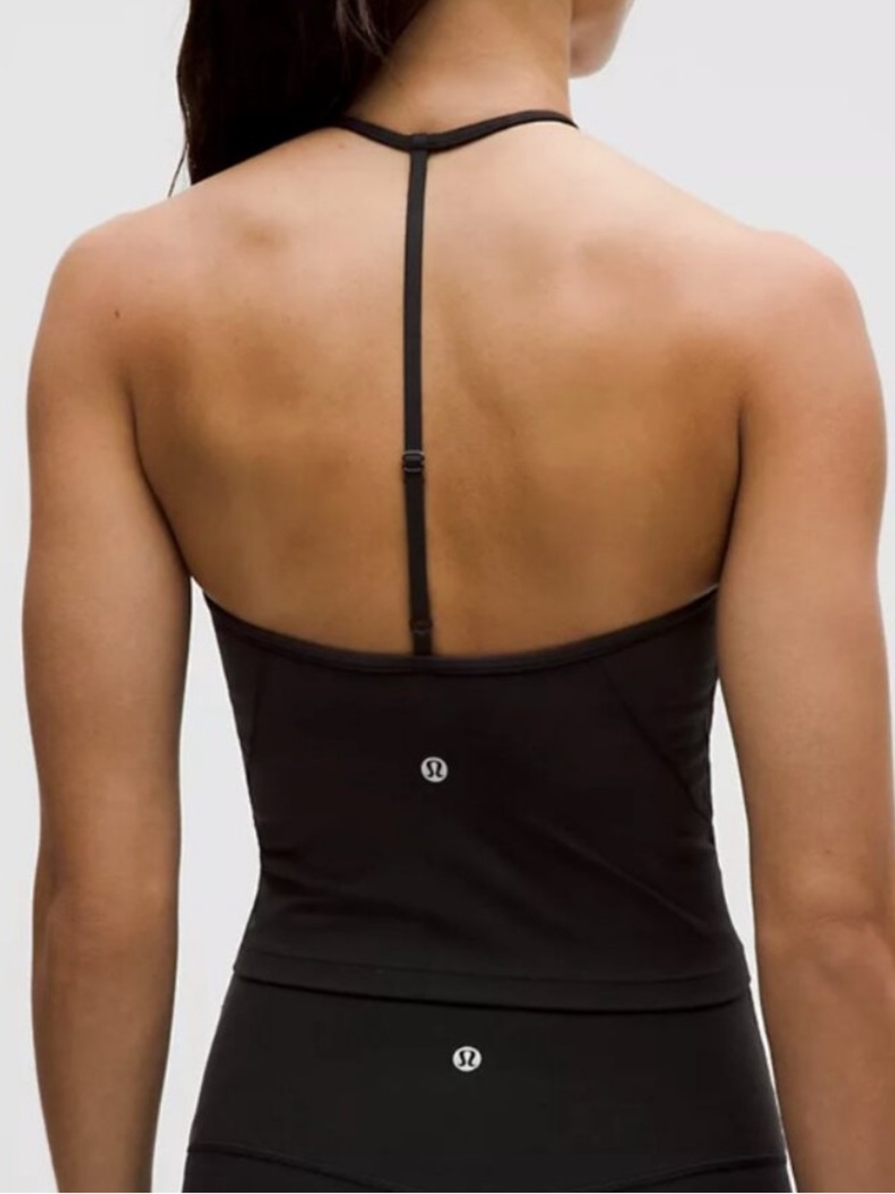 Lululemon Black Halter Crop Top size 4 - Picture 2 of 4